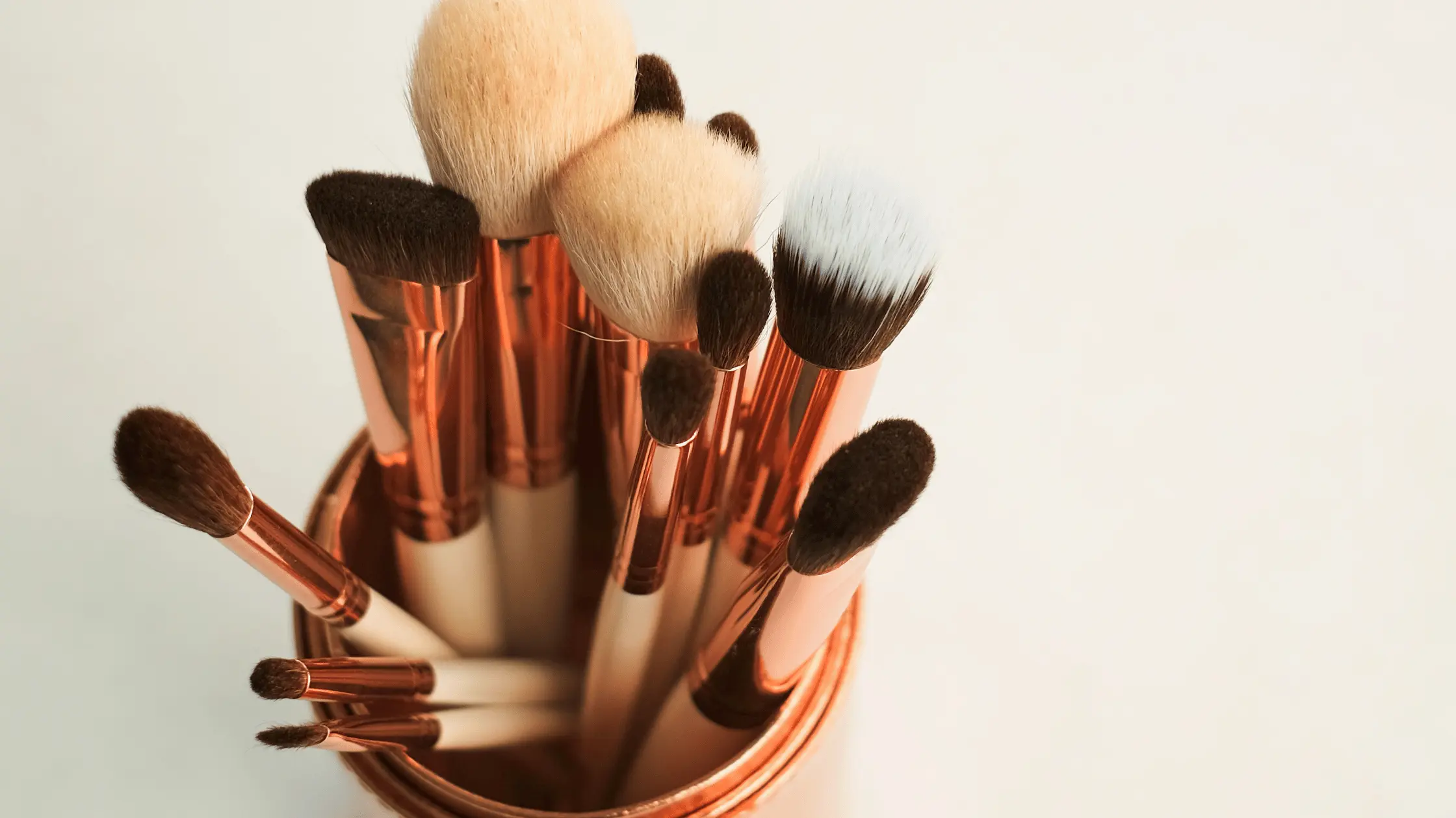 Makeup Brush in Brush Holder